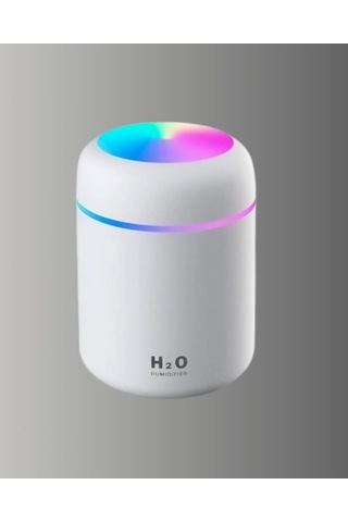 Kompakt Usb Nemlendirici 300ml Beyaz Gri Pembe Renk Seçenekleri
