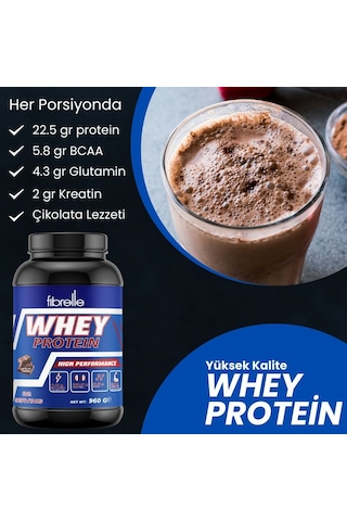Fibrelle Whey Protein Çikolata 960 Gr