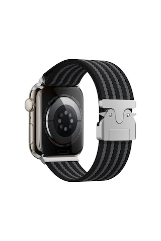 Watch 42mm Sbt Krd-133 Naylon Kumaş Hasır Örgülü Kordon - Siyah