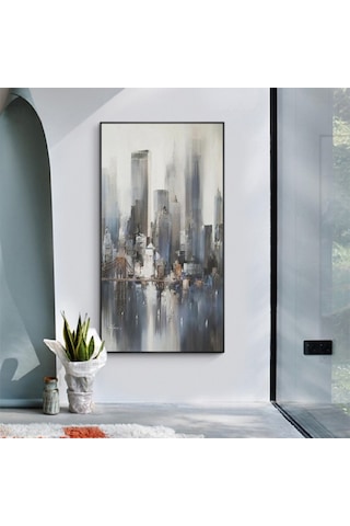 Yağlı Boya Tablo %100 El Yapımı Home In Joy 84Cmx114Cm