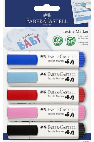 Tekstil Markörü,pastel 5 Li Karışık