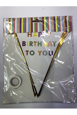 Happy Birthday To You Flama Bayrak Süs 5224 Diğer