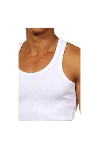 Darkzone Beyaz Sporcu Erkek Atleti - Dzn7001 Beyaz