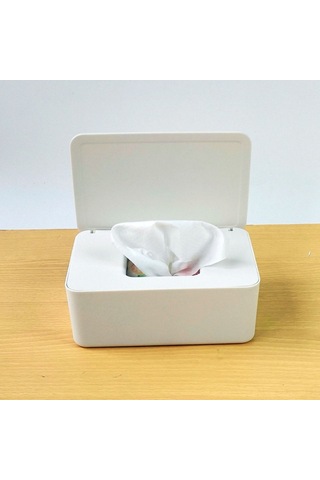 Xiyyadms Pratik Maske Saklama Kutusu - Kapaklı, Toz Geçirmez, Taşınabilir, Çok Amaçlı Beyaz