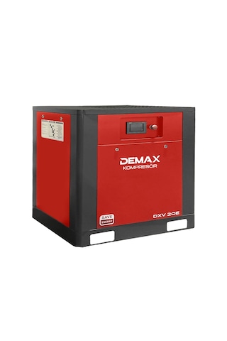 Demax 20 Hp İnventörlü Vidalı Hava Kompresörü Tek Makine