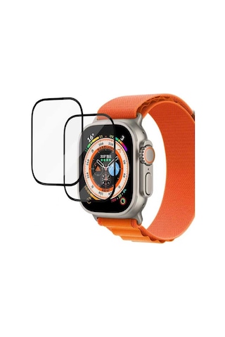 Apple Uyumlu Watch Ultra 49mm Cam Full Ekran Saat Koruyucu