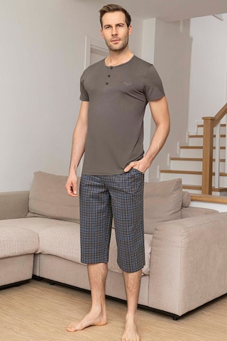 Aydoğan Erkek Civan Modal Bermuda Vizon Pijama Takım 0024 Vizon