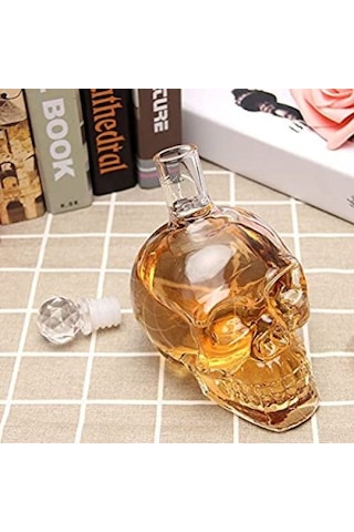 Konyax Crystal Head Kuru Kafa Cam Şişe 350 Ml