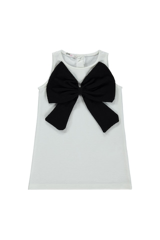 Civil Girls Fiyonk Detaylı 2 -5 Yaş Elbise - Ekru 26785579126S1
