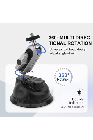 Ebitda 360 Dön. Alüminyum Emici - İphone Uyumlu Ve Gopro Tutucu