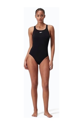 Speedo Eco Endurance+ Essentials Kickback Kadın Yüzücü Mayosu 8-134730001 Siyah