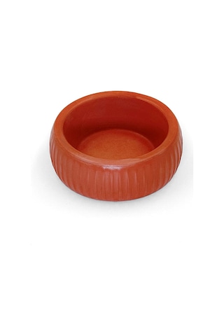 River World 250 Ml'lik Organik Seramik Evcil Hayvan Mama Kabı Kiremit Renkte