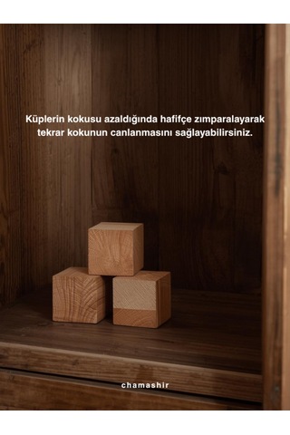 Doğal Güve Kovucu Sedir Ağacı Küpü 30'lu Paket Doğal Naftalin Alternatifi