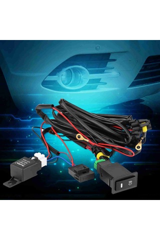 Yaozixa Araçlar İçin Evrensel Bulb Bağlantı Kiti, 12v 40a Röle, Aydınlatmalı Anahtar, 3.26m Kablolu, Kararlı Performanslı