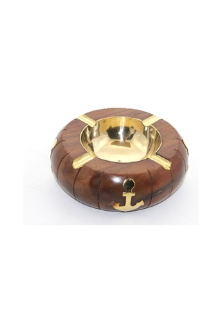 5 Adet Pirinç Çapalı Küllük Masaüstü Pirinç Küllük, Ashtray, 12 Cm Ölçü 8257