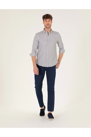 Pierre Cardin Erkek Lacivert Kanvas / Chino Pantolon 50268095-vr033 Lacivert