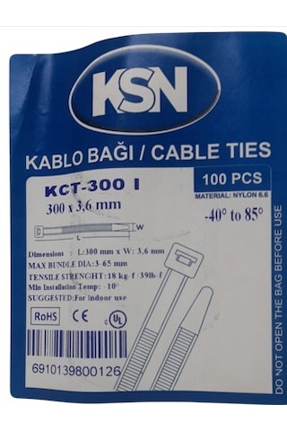 Kablo Bağı Cırt Kelepçe 5 Boy