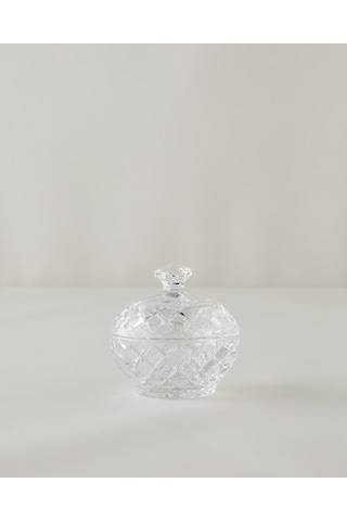English Home Diamond Gleam Cam Şekerlik 9,5x10 Cm Şeffaf