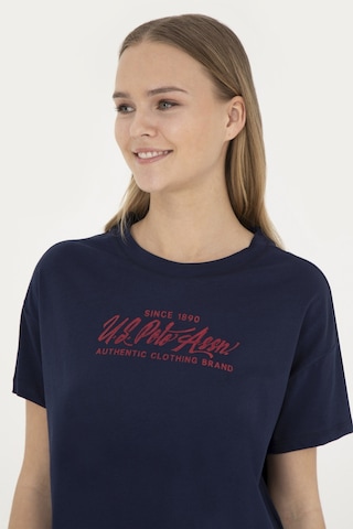 U.S. Polo Assn. Kadın Lacivert Bisiklet Yaka Tişört 50282898-VR033