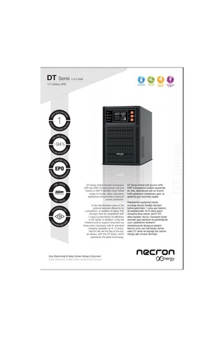 Necron 2KVA/2KW Yeni Nesil DT 2K Online UPS Güç Kaynağı