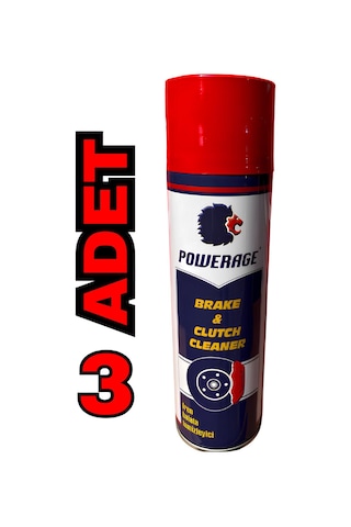 Powerage Fren,balata Ve Parça Temizleme Spreyi 500 Ml 3 Adet
