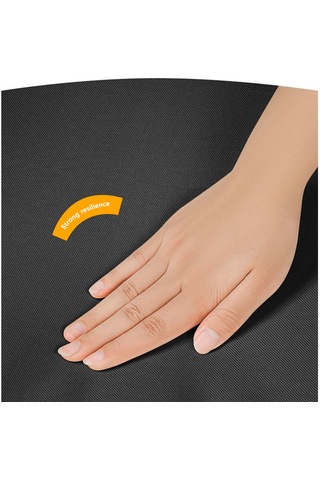 Tenfowee Katlanır Portatif Kuaför Sandalyesi - Sağlam Çelik Konstrüksiyonlu Pratik Oturma Ünitesi Siyah