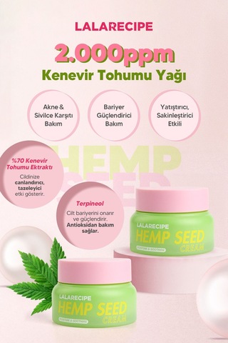 Lalarecipe %70 Kenevir Tohumu LALARECIPE Hempseed Cream