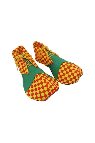 Suntek Yetişkin Palyaço Ayakkabıları Maskeli Balo Yeşil