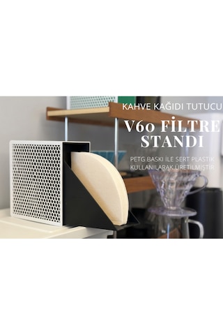 V60 Kahve Filtre Kağıdı Standı Düzenleyici Tutucu Organizer