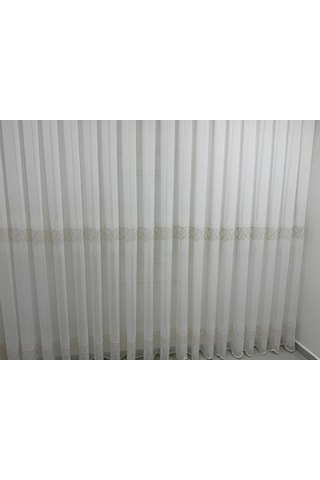 Nivemeshome V-117 Marina Gold 1/2,5 Bambu Tül Perde Çok Renkli