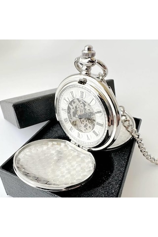 Köstekli Saat Kurmalı Gümüş Renk 709781