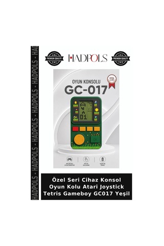 Özel Seri Cihaz Konsol Oyun Kolu Atari Joystick Tetris Gameboy Gc017 Yeşil