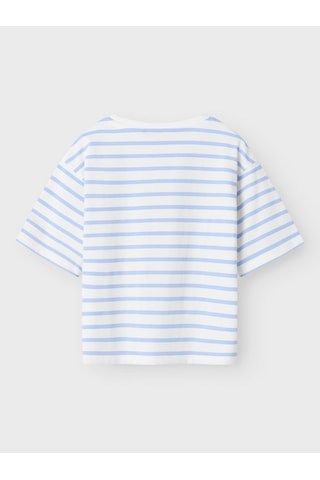 Name It Nkfvitanni Ss Short Rlx Top Unisex Çocuk T-shirt 13241646 Mavi