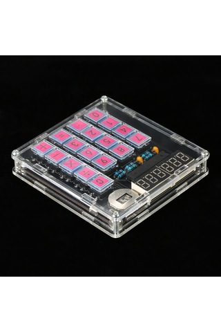 Aubyhe Kendin Yap Mcu Hesap Makinesi Seti - Led Ekranlı, Otomatik Kapanmalı, Cr2032 Pil Dahil Diğer