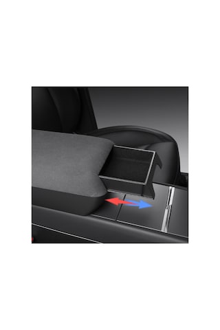Red Lion Parts Tesla Model Y Juniper 2025+ Uyumlu Ergonomik Kol Dayama Yükseltici Ve Gizli Saklama Kutusu