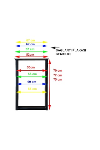 CVTdesign Metal Ayak Ev Ofis Bahçe Ahşap Kütük Masif Metal Masa Ayağı Retro