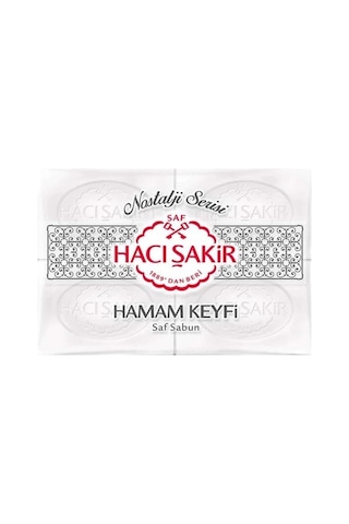 Hacı Şakir Saf Hamam Keyfi Sabun 4'lü 200 G Hacı Şakir Saf Hamam Keyfi Sabun 4'lü 200 G
