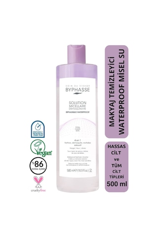 Byphasse Micellar Çift Fazlı Yüz Ve Makyaj Temizleyici Tüm Ciltler 500 ML