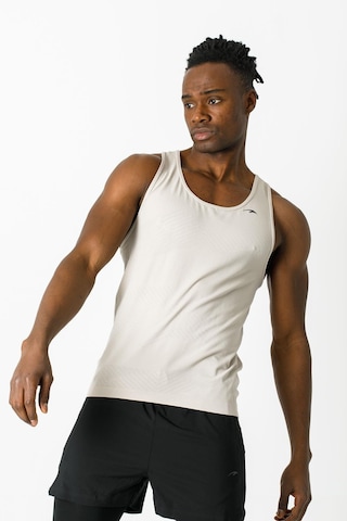 Maraton Active Ekstra Slim Erkek Atlet Yaka Kolsuz Training Taş Rengi Atlet 824011-Taş Rengi