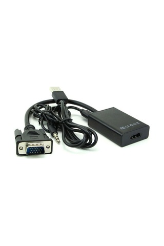 Vga To Hdmi Ses Video Dönüştürücü Çevirici Kablo Converter