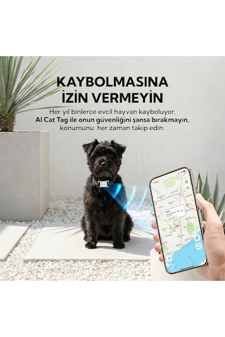 Köpek Aicattag Tasma,kedi Tag,hayvan Takipcihazı,tag Pet Tasma Ios&androiduyumlu Genel