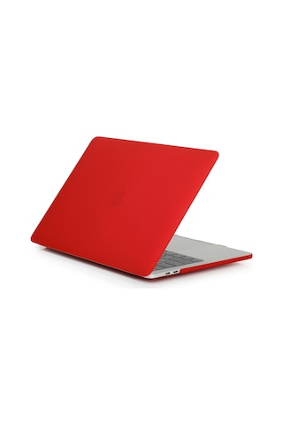 Arabulalaca Apple Uyumlu MacBook Air 13.6 2022 A2681 Kılıf M2 Mat Doku Kırmızı