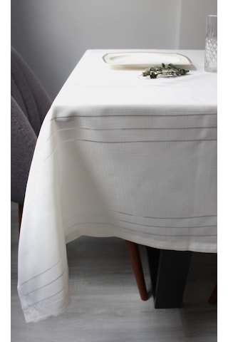 Dertsiz Leke Tutmaz 160x220 Ebat Kumaş Masa Örtüsü 7001-clbr Bej