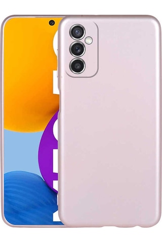 Galaxy M52 Kılıf Zore Premier Silikon Kapak Rose Gold