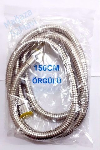 150 Cm Örgülü Spiral Hortum 150 Cm Spiral Duş Hortumu Örgülü