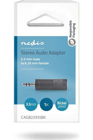 3.5 Mm Erkek - 6.35 Mm Dişi Çevirici Stereo Adaptör