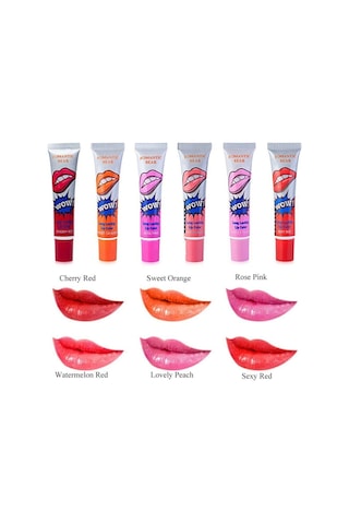 Wow Long Lasting Lip Color Kalıcı Soyulabilir Ruj 6'lı