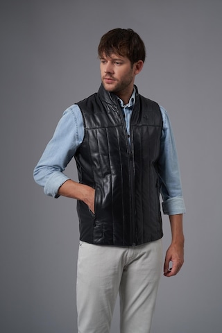 Guido Siyah Deri Yelek 118521 001