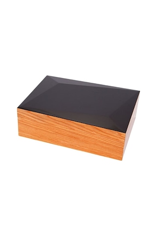 Humidor / Puro Saklama Kutusu Kahverengi - Siyah