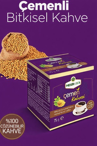 Mesiri Şifa Çemen Kahve Bitkisel Karışımlı Çözünebilir Kahve 75gr Granül